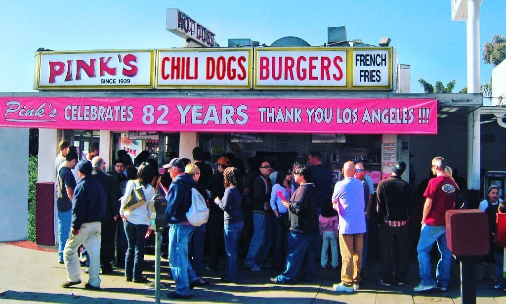 Pink’s Hot Dogs Los Angeles